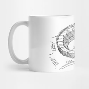 Olympic Stadium - Hand Drawn Print Mug